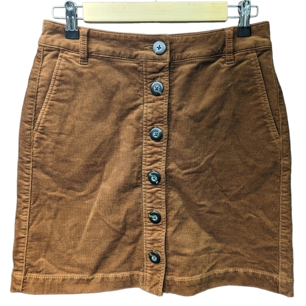 Cabi Corduroy University A-Line Skirt Sz 4